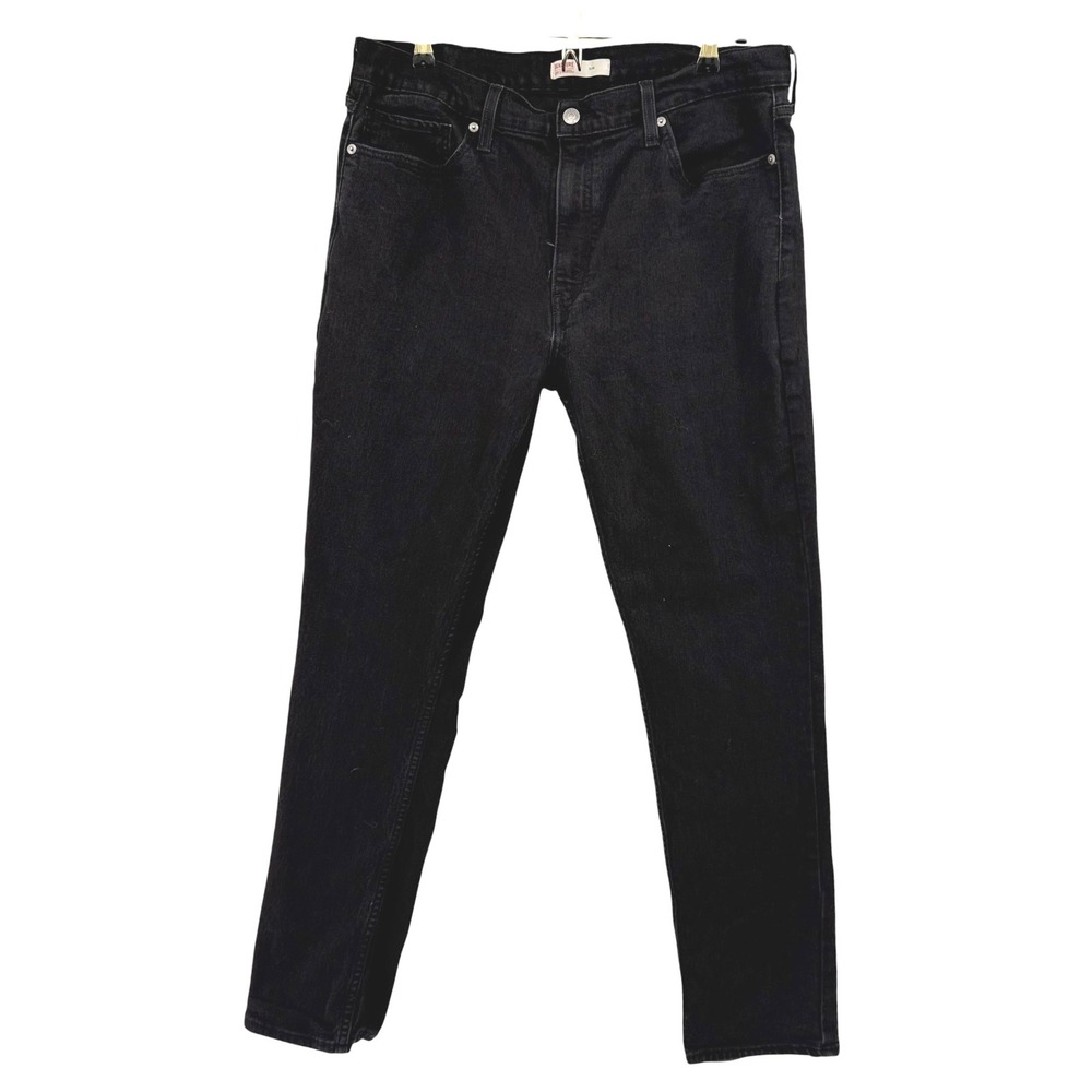 Signature by Levi Strauss & Co Mens Slim Fit Black Stretch Jeans 38x32 (36x31.5)